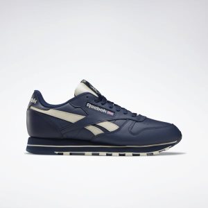 Reebok Classic Leather Turnschuhe Herren - Navy - DE 273-MCO